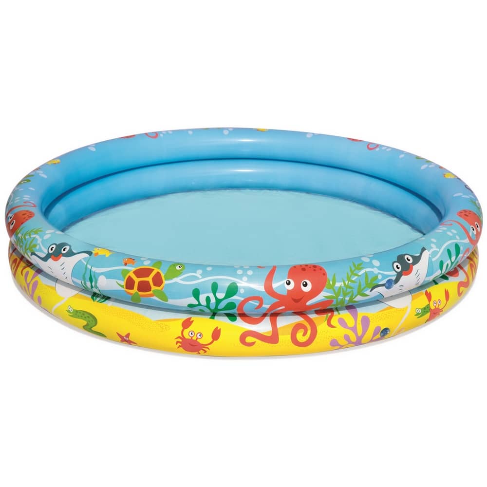 Piscine Ronde Gonflable “Aquarium” Pour Enfants Avec Bouée Et Ballon De  Plage 122 x 20 cm Bestway 51124 - imychic