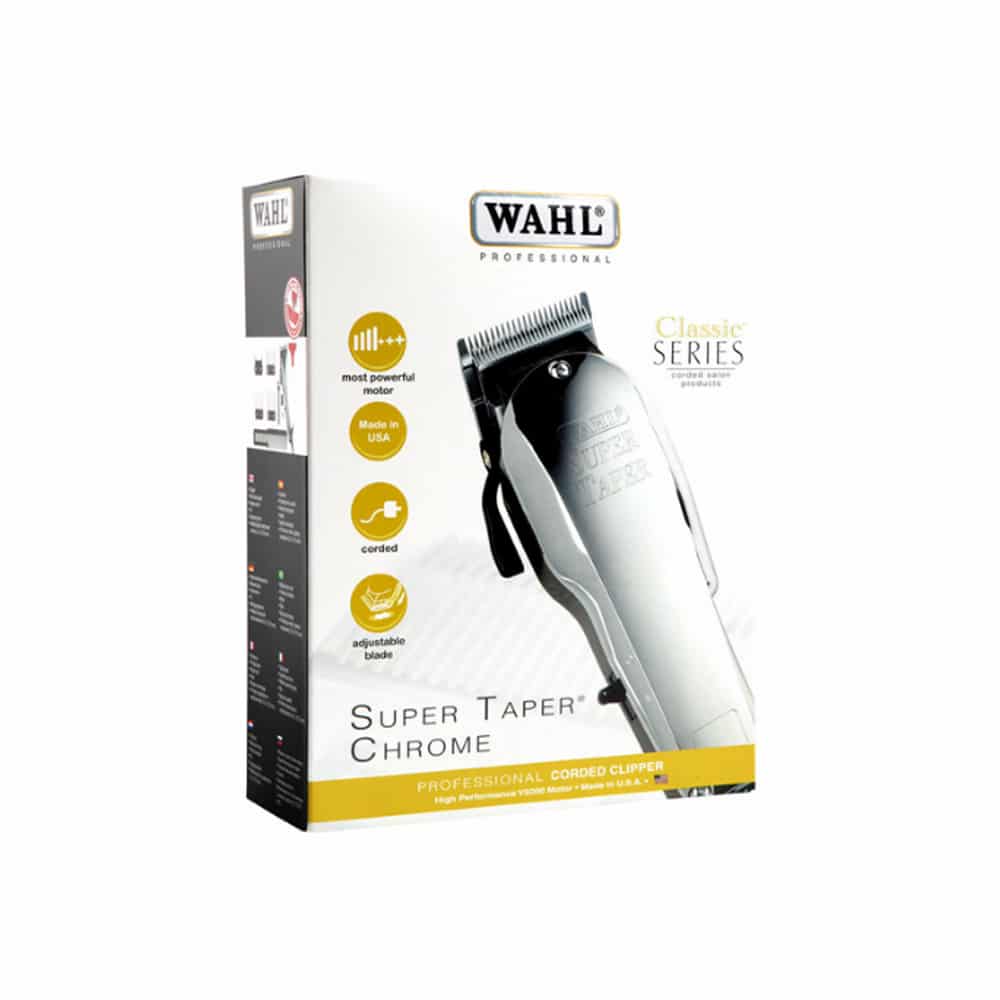 Stem downpour salvage ماكينة حلاقة الشعر الاحترافية Wahl Super Taper Chrome - إيمي شيك