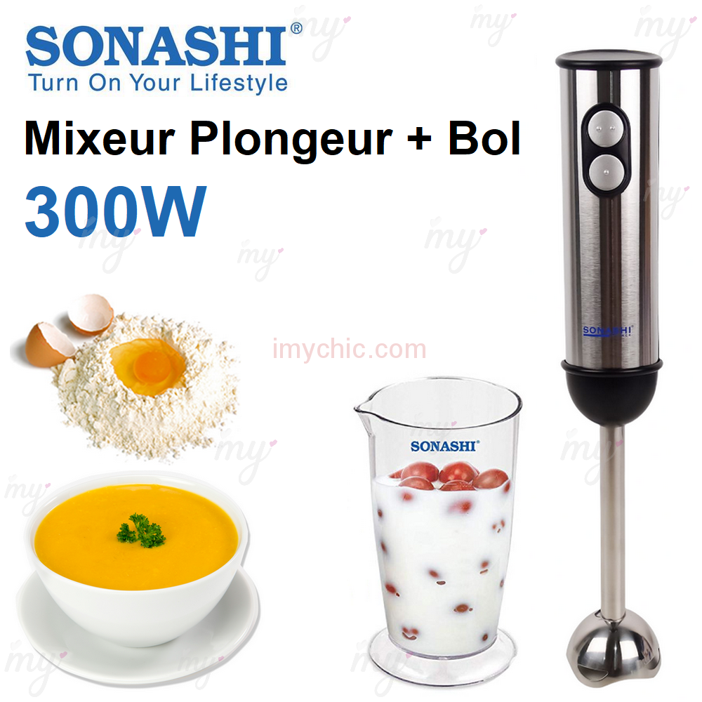 Mixeur Plongeant Multifonction 1100mL 200W SONASHI SHB-176JBC