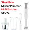 Mixeur plongeant multifonction 600w blanc - DD552110 - MOULINEX