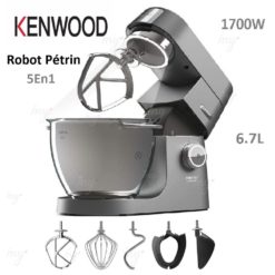 عجان آلي متعدد الوظائف 5في1 مع وعاء من الفولاذ المقاوم للصدأ 6.7 لتر 1700واط Kenwood KVL8300S