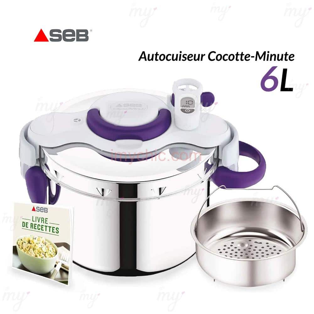 Autocuiseur Seb ClipsoMinut'® Delice 6 L Cocotte-minute® P4800700