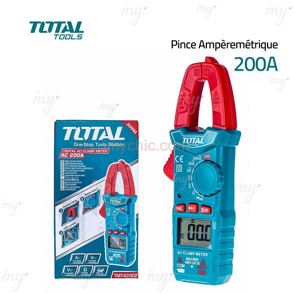 Pince Multimètre numérique 1000V TOTAL TMT410002
