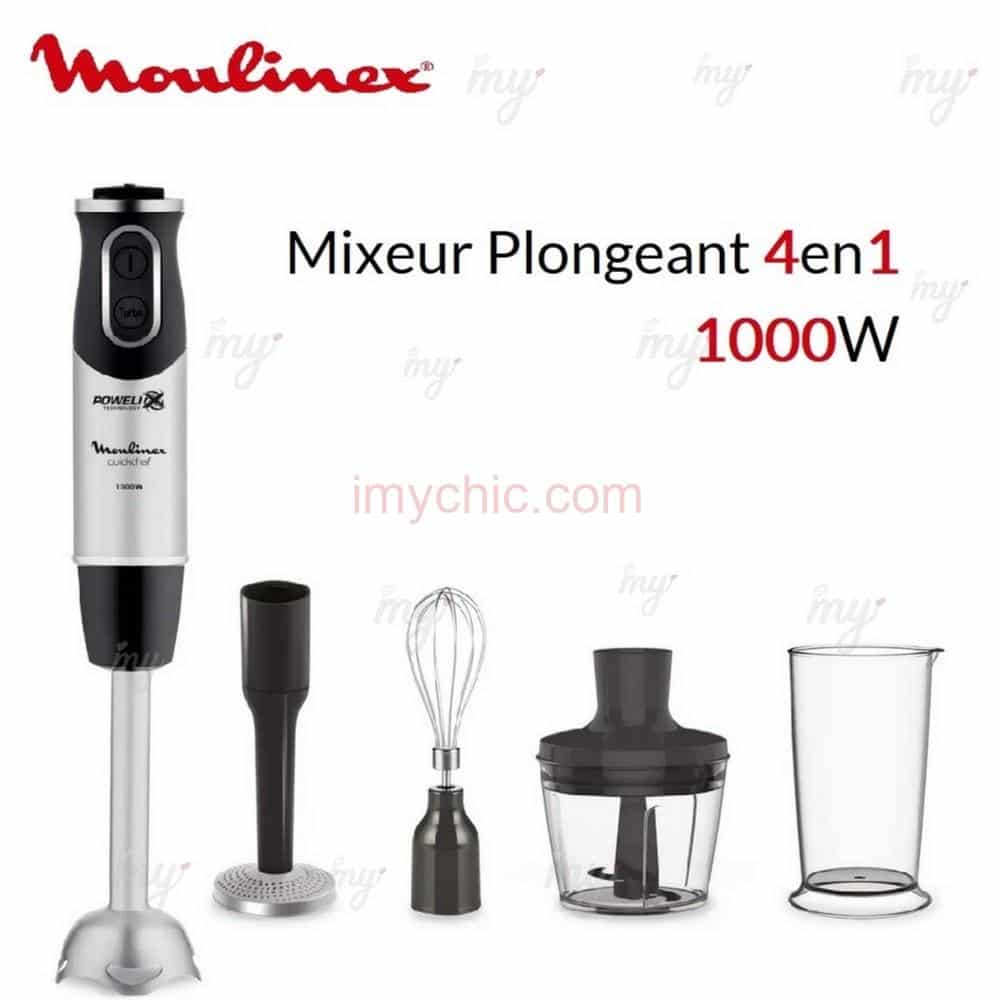 Pied Mixeur Plongeant QUICKCHEF 4IN1 1000W - Prix en Algérie