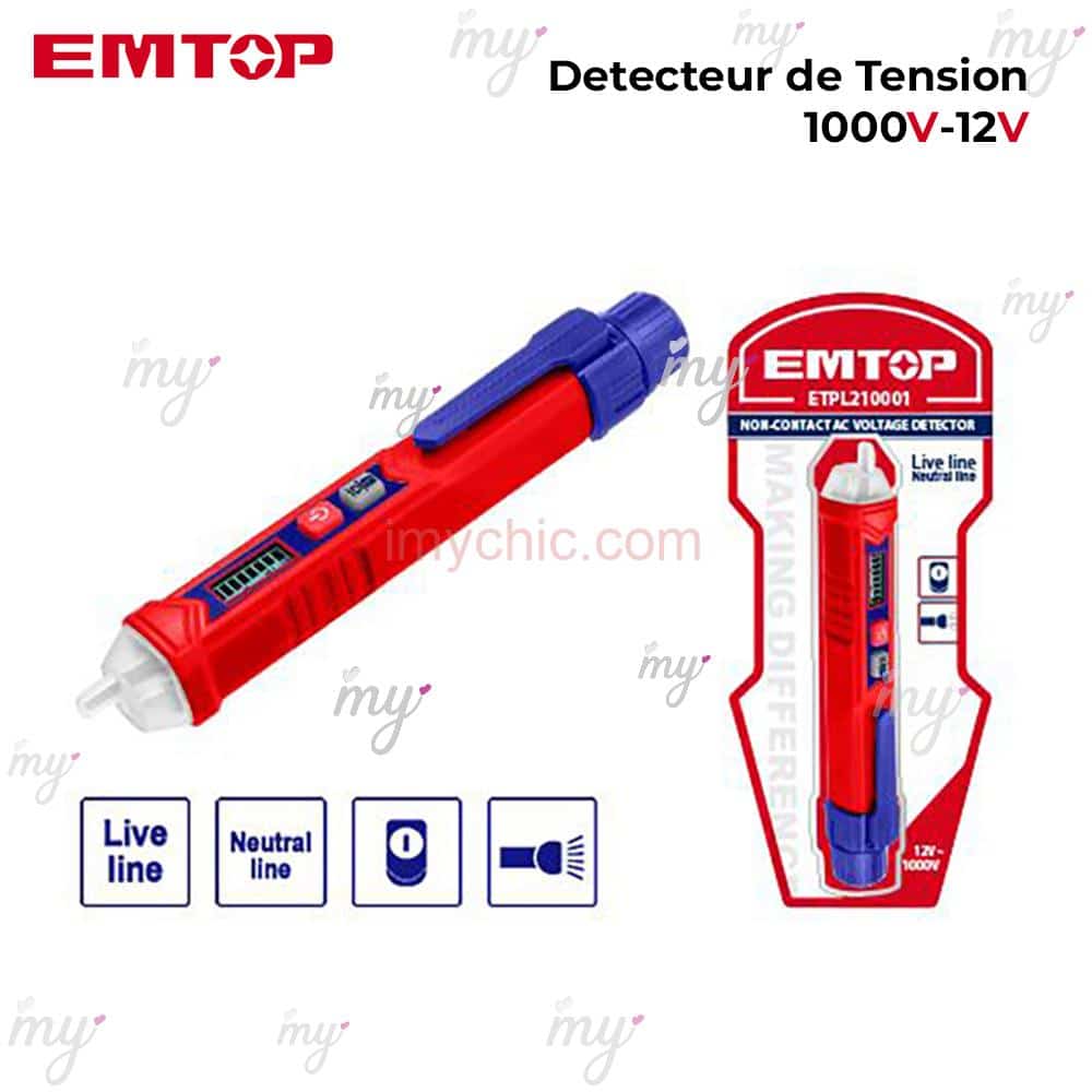 Detecteur de Tension 12V-1000V EMTOP ETPL210001