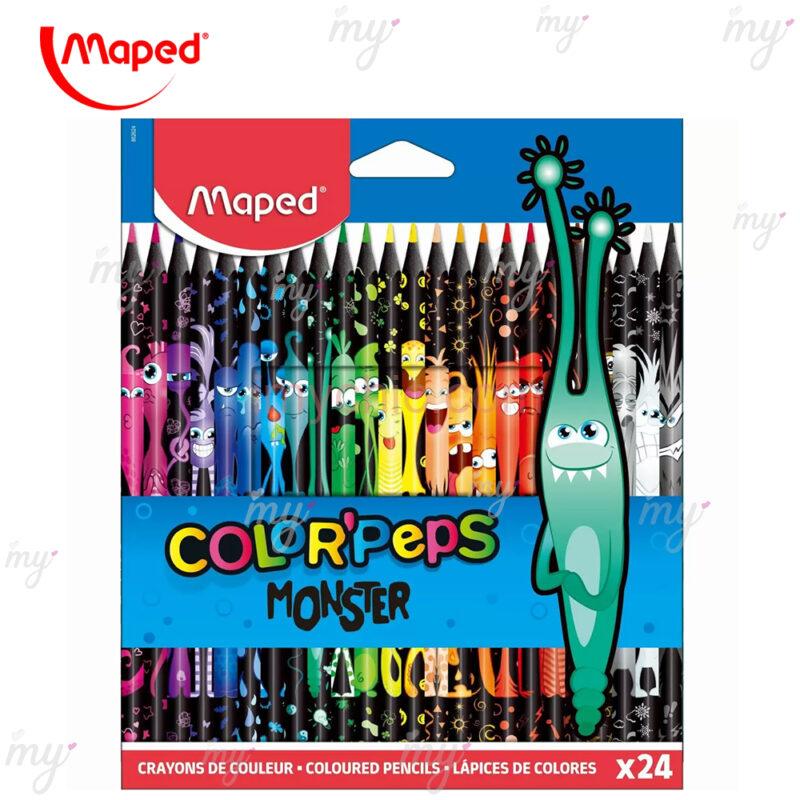 Crayons Cire 24 Pcs Twist Color'Peps Maped 860624 - imychic