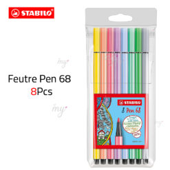 Feutre Point 88+Pen 68 de 10 Pcs Fluo Stabilo 8868/10-1