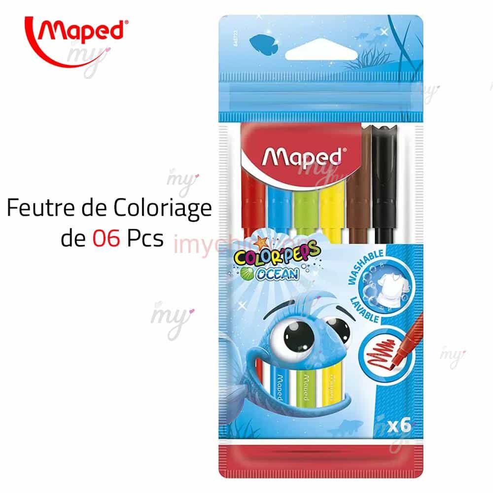 Maped Color'Peps Feutres Window de Coloriage Enfant pour Vitres, Pointe  Large 5mm et Encre Effaçable à l'eau - 6 Feutres Assortis Surfaces Vitrées  + 1 Chiffon Microfibre 20x20 cm : : Jeux