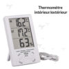 Thermomètre intérieur/extérieur #TR611 - Blanc (unité) - Matériaux