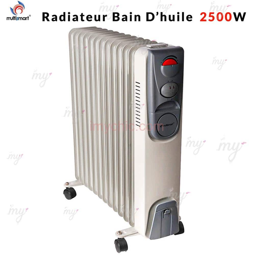 Radiateur Bain D’huile Électrique 2500W Multismart MS-OH1131