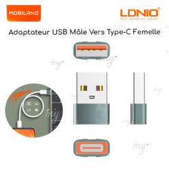 Adaptateur USB Mâle vers Type-C Femelle UA17 - Hoco Algérie