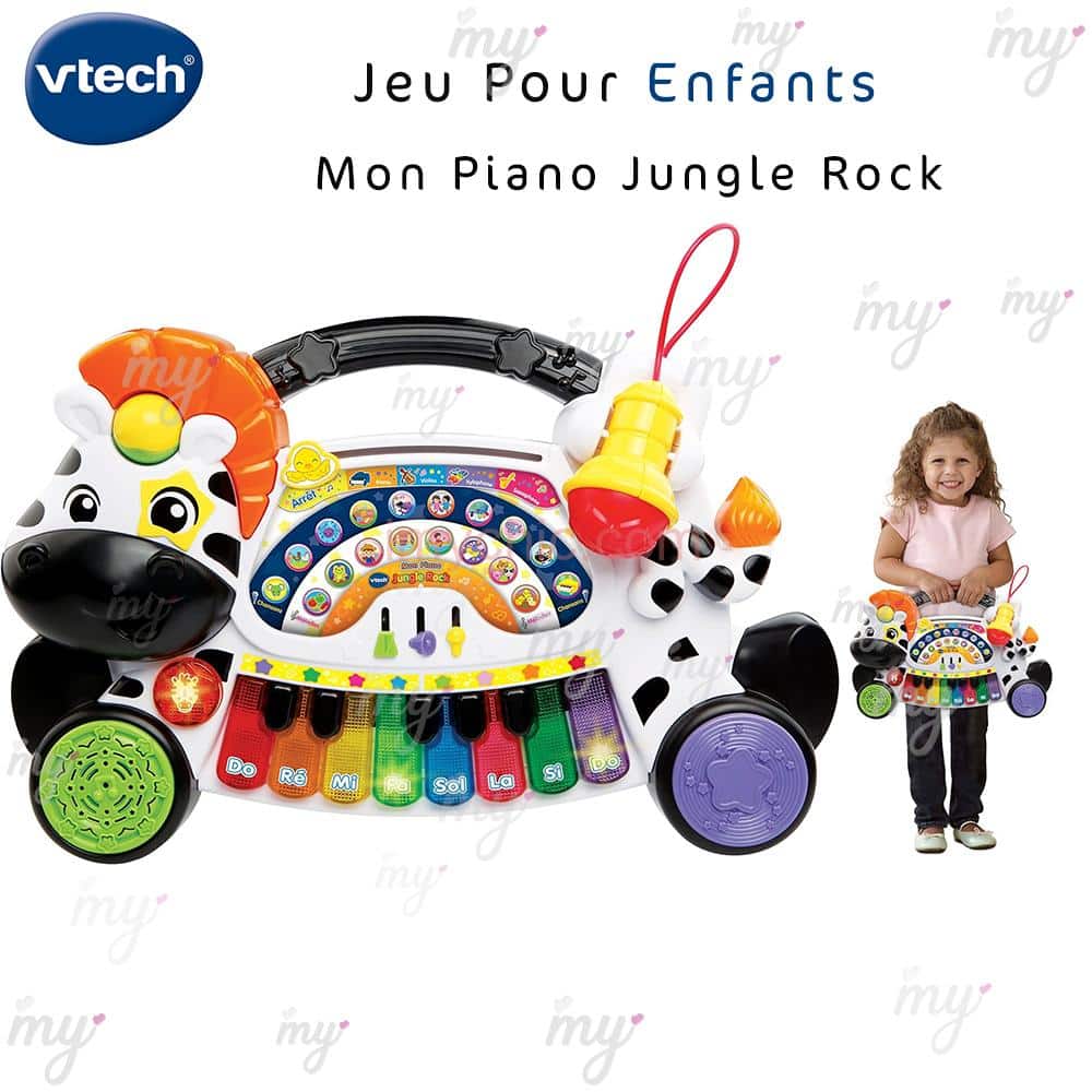 VTech - Piano pour enfant - Jouet Piano Zèbre