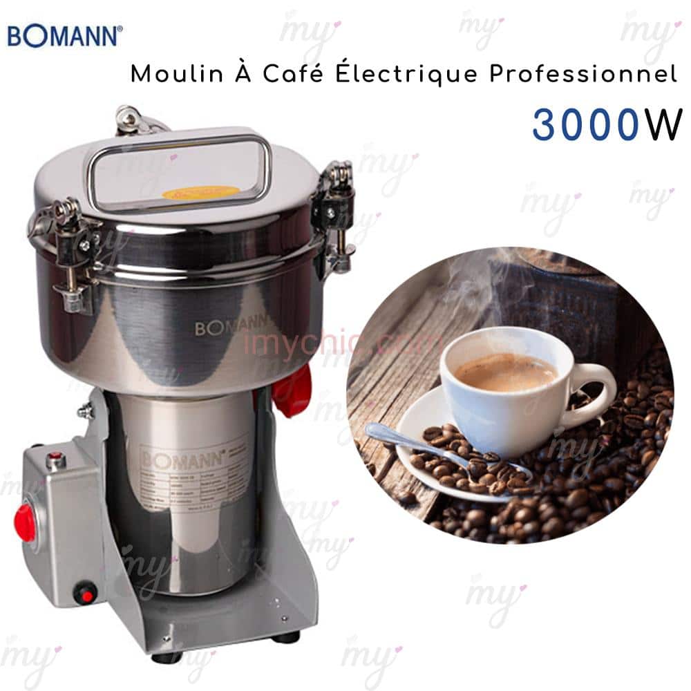 Bomann ksw 445 cb moulin à café électrique petit inox broyeur à graines de  lin 120w noir/argent BOMANN Pas Cher 