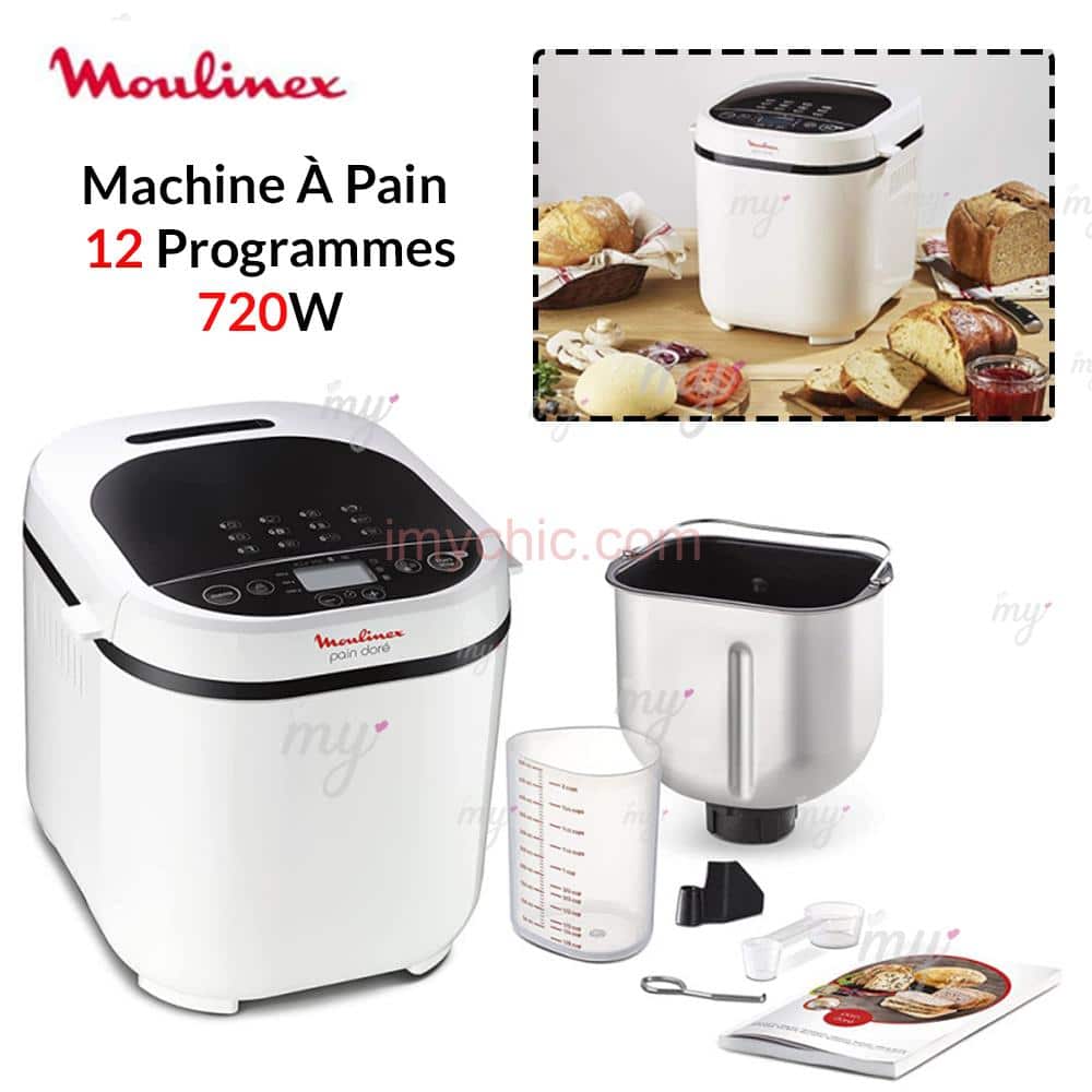 Moulinex Machine à Pain OW210A30 12 Programmes Blanc