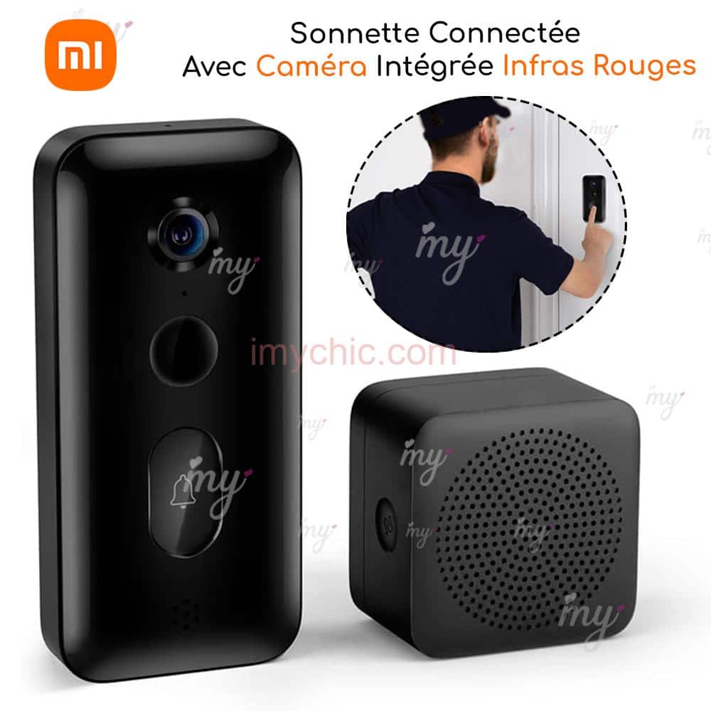 Sonnette Connectée Avec Caméra Intégrée Infras Rouges Smart Doorbell 3  Xiaomi BHR6961CN - imychic