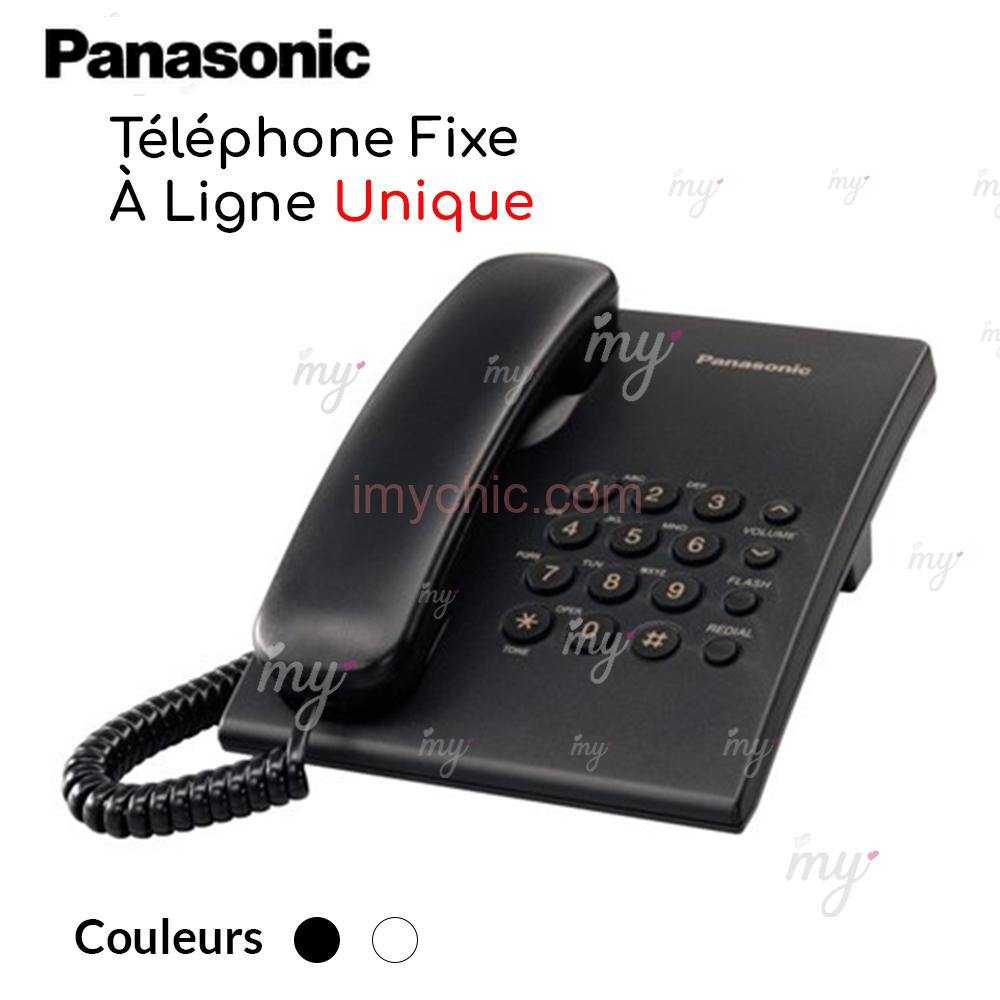TELEPHONE FIXE FILAIRE PANASONIC KX-TS880MX avec identification de  l'appelant et haut-parleur mains libres
